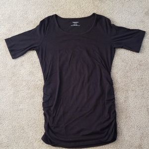 Motherhood Maternity black scoop neck top S/P